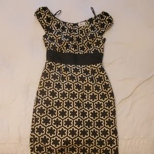 Milly silk dress cap sleeve